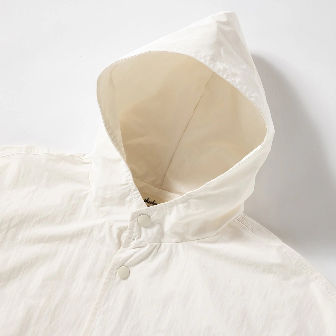 Jackman Rip Bench Parka Off White - Image 3