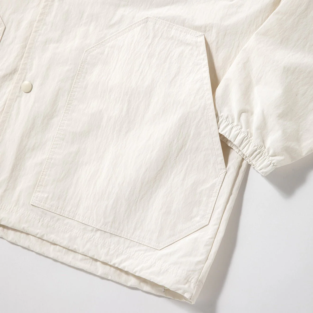 Jackman Rip Bench Parka Off White - Image 5