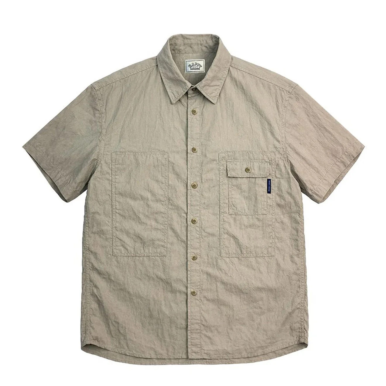 Kappy Pocket Utility Half Shirt Beige
