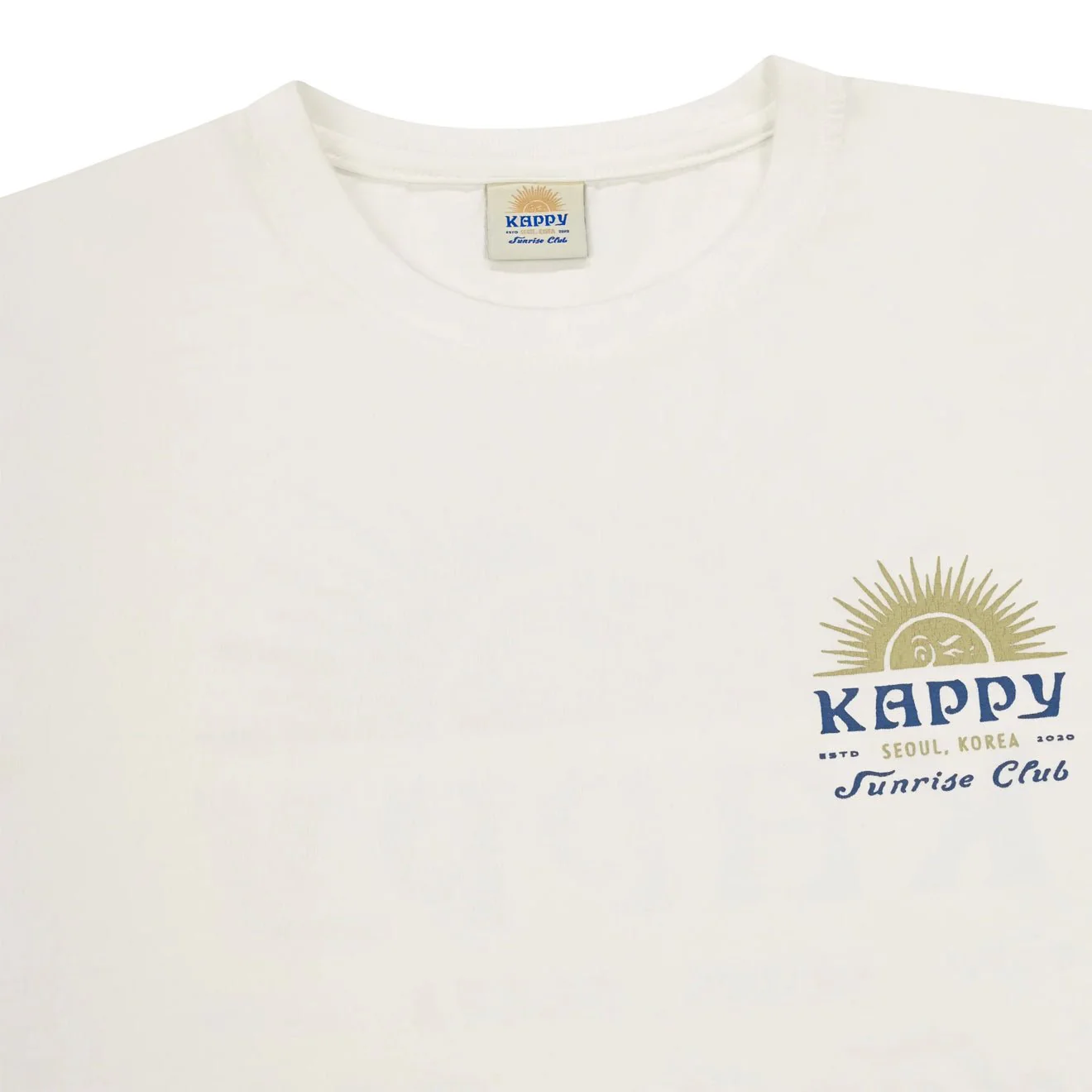 Kappy Sunny Wink Half T-Shirt
 White - Image 4