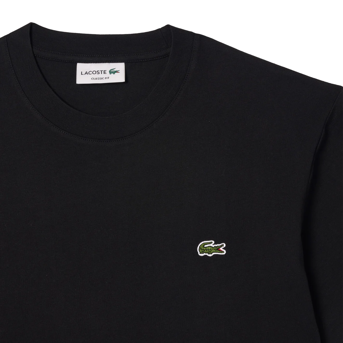 Lacoste Classic Fit Cotton Jersey T-shirt Black - Image 2