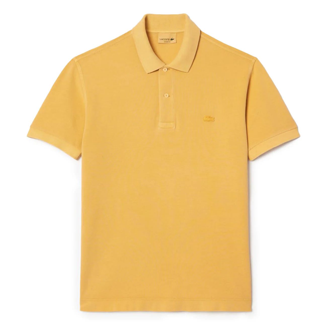 Lacoste Classic Fit Cotton Pique Polo Shirt Eco Golden Haze