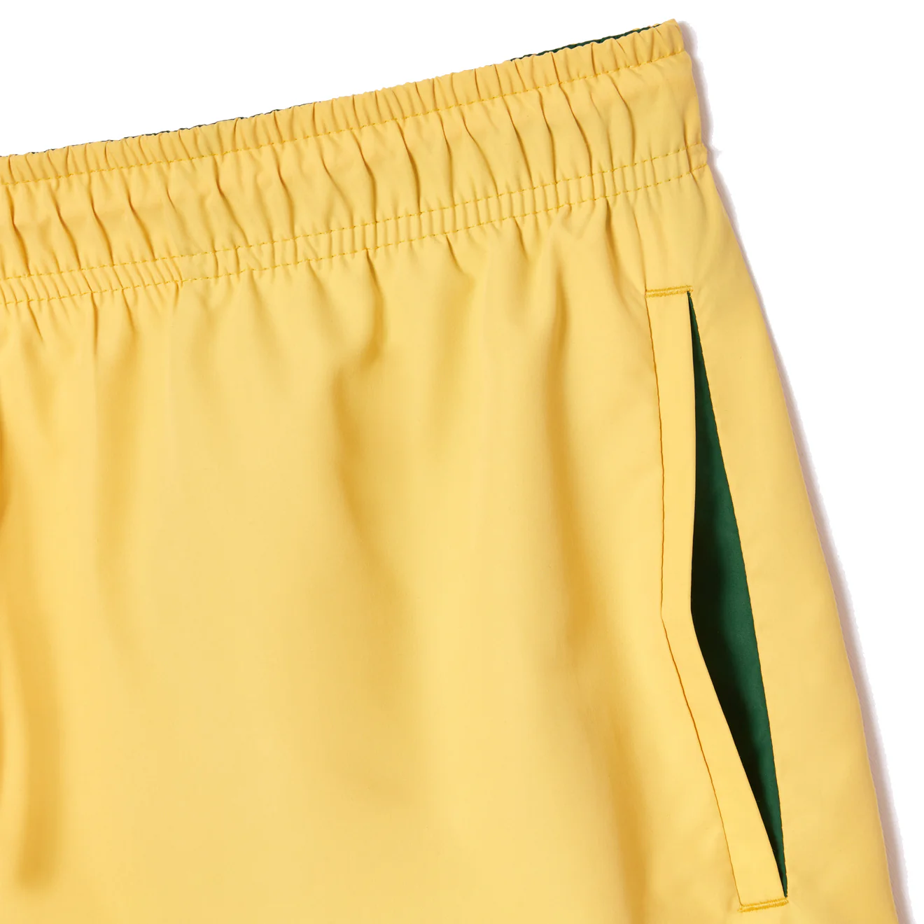 Lacoste Lightweight Swim Shorts Yellow / Green - Image 3