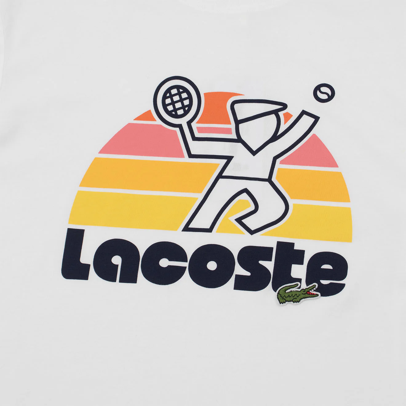 Lacoste Retro Tennis T-Shirt White - Image 2