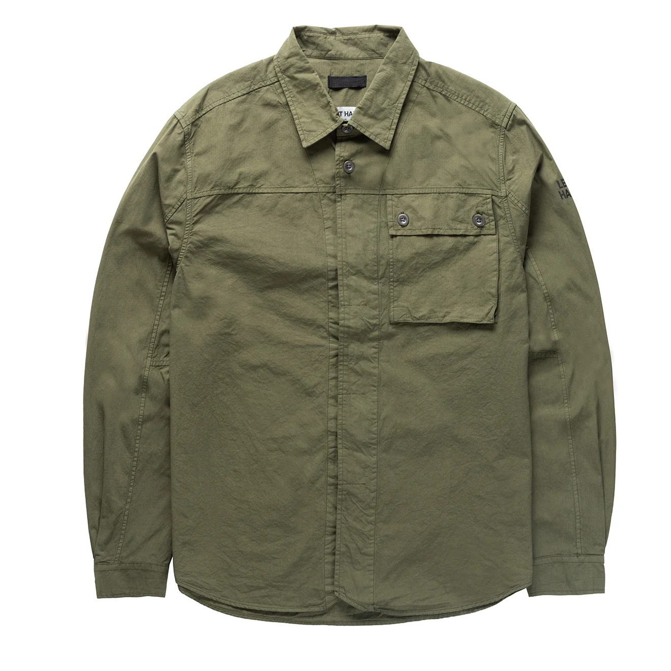 Left Hand Button Pocket Shirt Olive