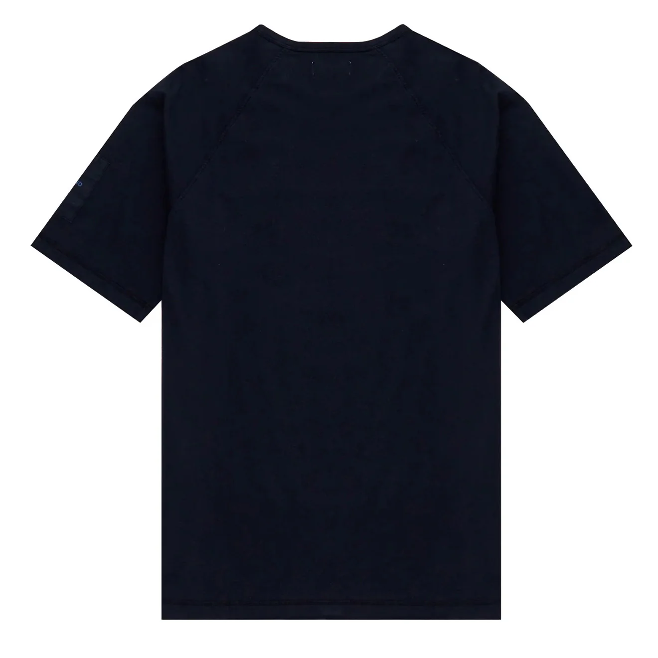 Left Hand Contrast Panel Tee Navy - Image 2