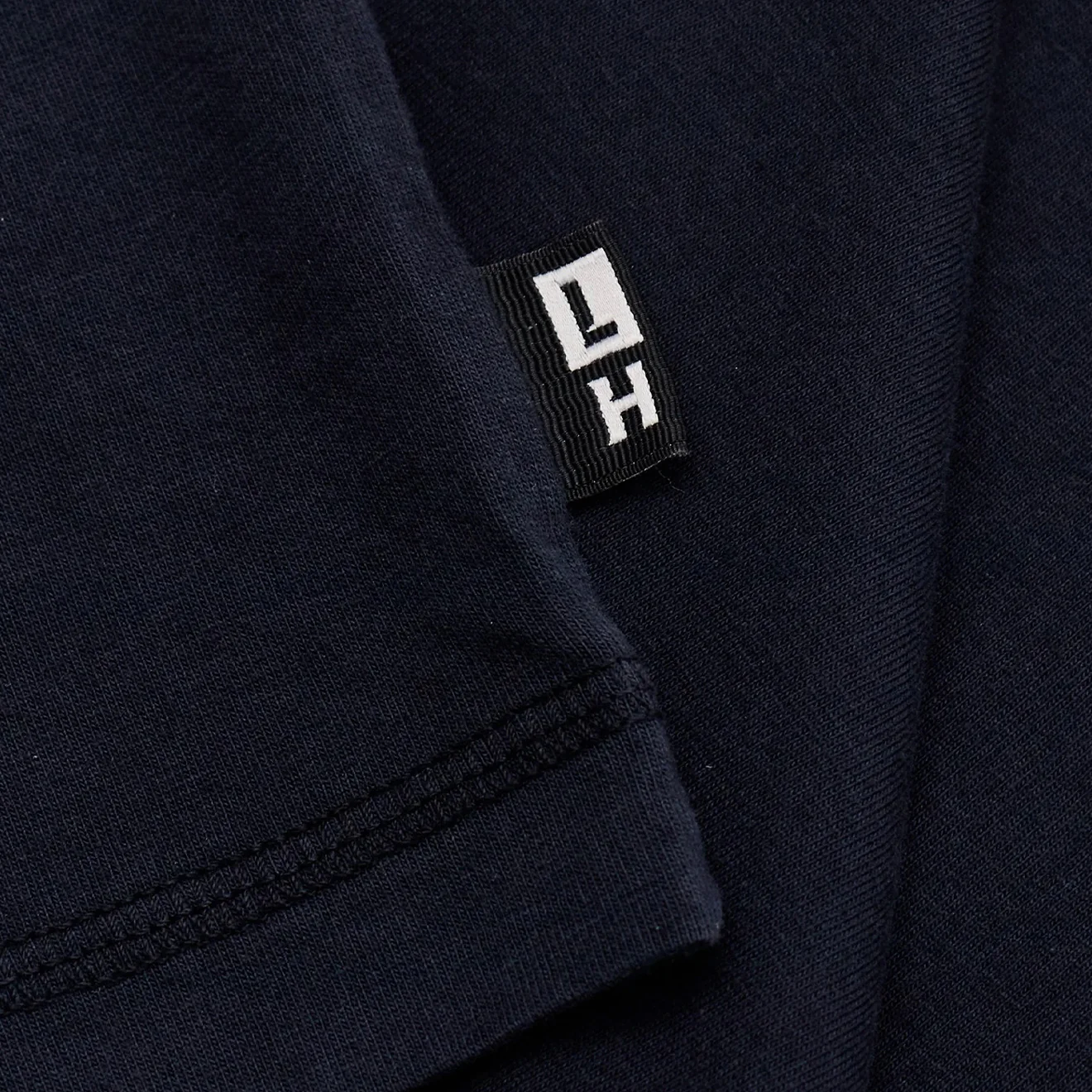 Left Hand Contrast Panel Tee Navy - Image 3