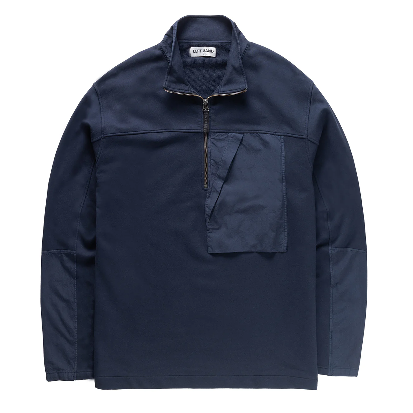 Left Hand Half Zip Sweat Navy