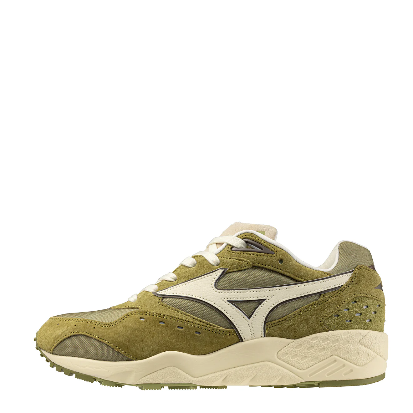 Mizuno Contender Premium Trainer Olive Drab / Smoke Green / Cloud Cream - Image 4