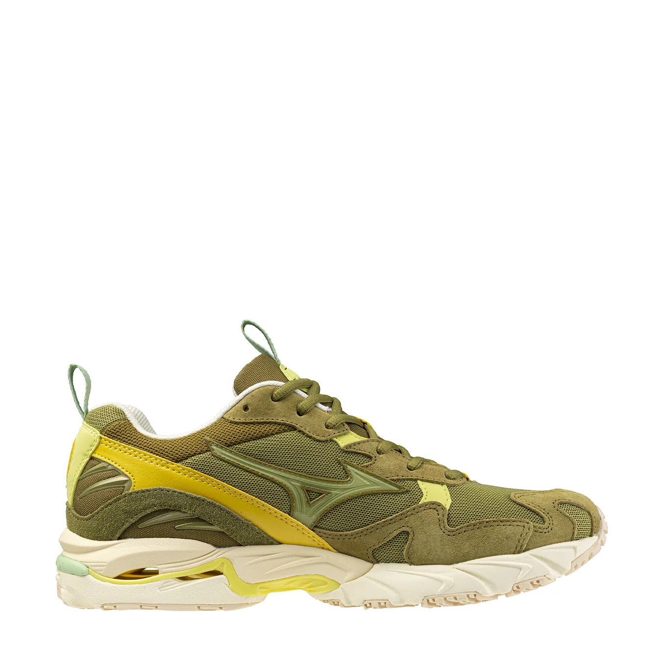 Mizuno Wave Rider 10 Premium Trainers Olive Drab / Cedar / Cedar - Image 4