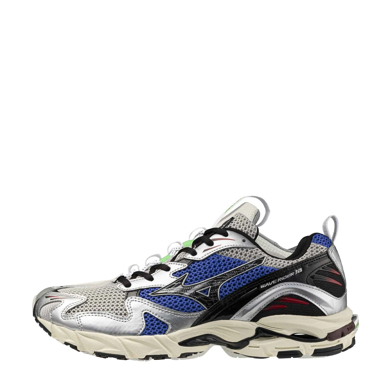 Mizuno Wave Rider 10 Trainer Harbor Mist / Black / Dazzling Blue - Image 2