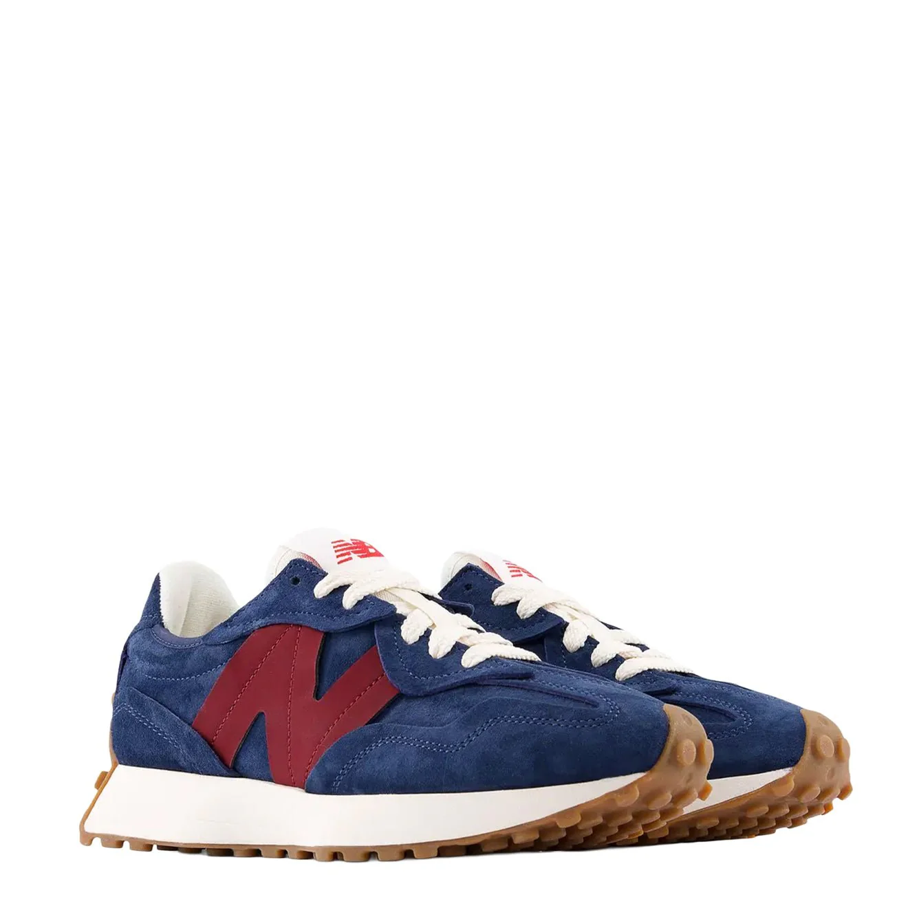 New Balance 327 Trainers Monarch / Burgundy - Image 3