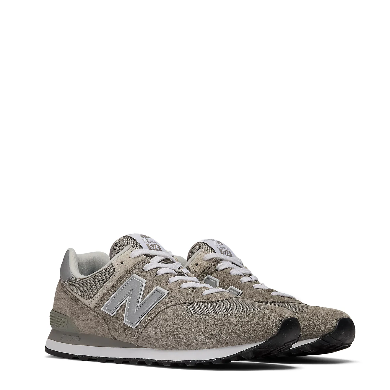 New Balance 574 Core Shoes Grey / White - Image 2