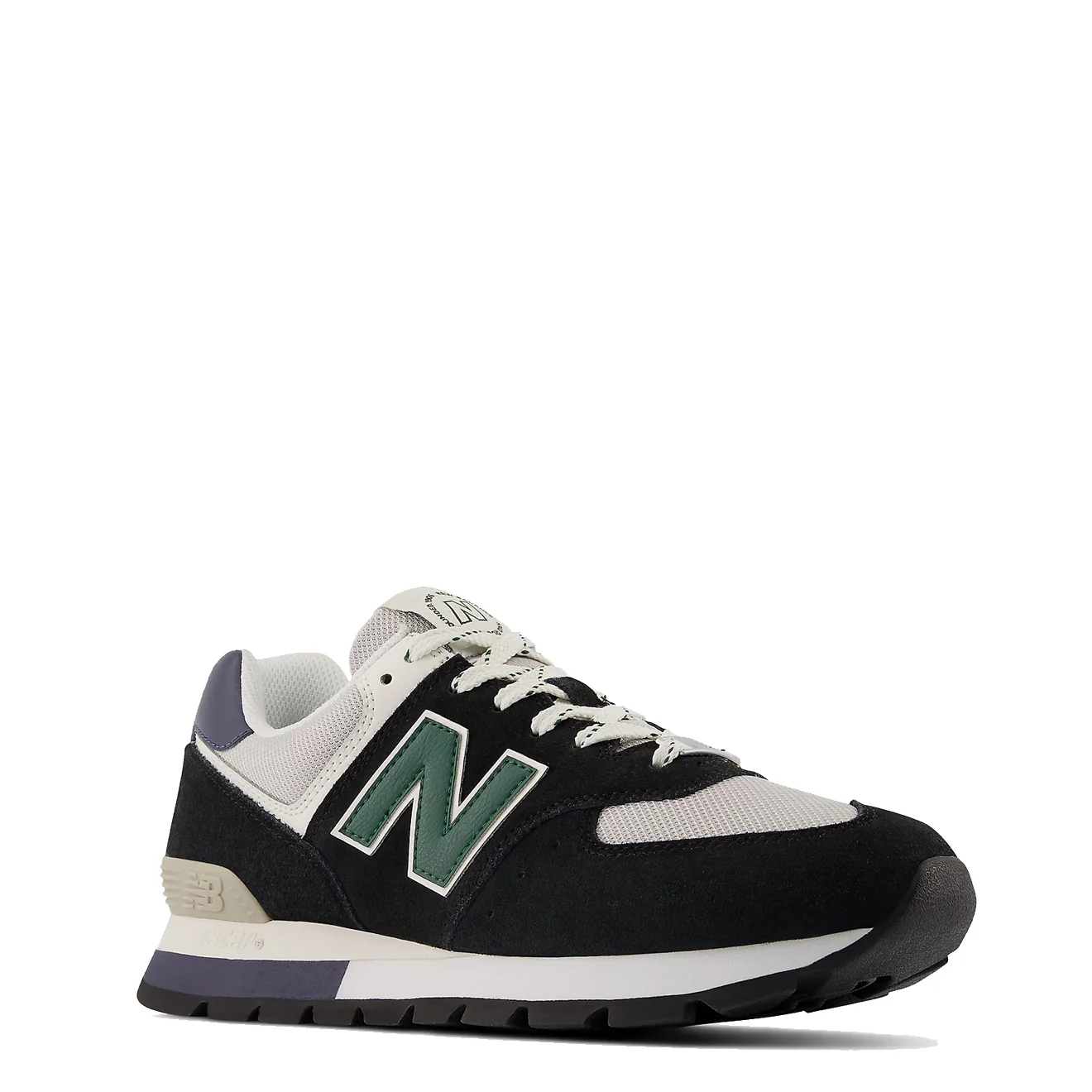 New Balance 574 Rugged Trainers Black / Green - Image 2