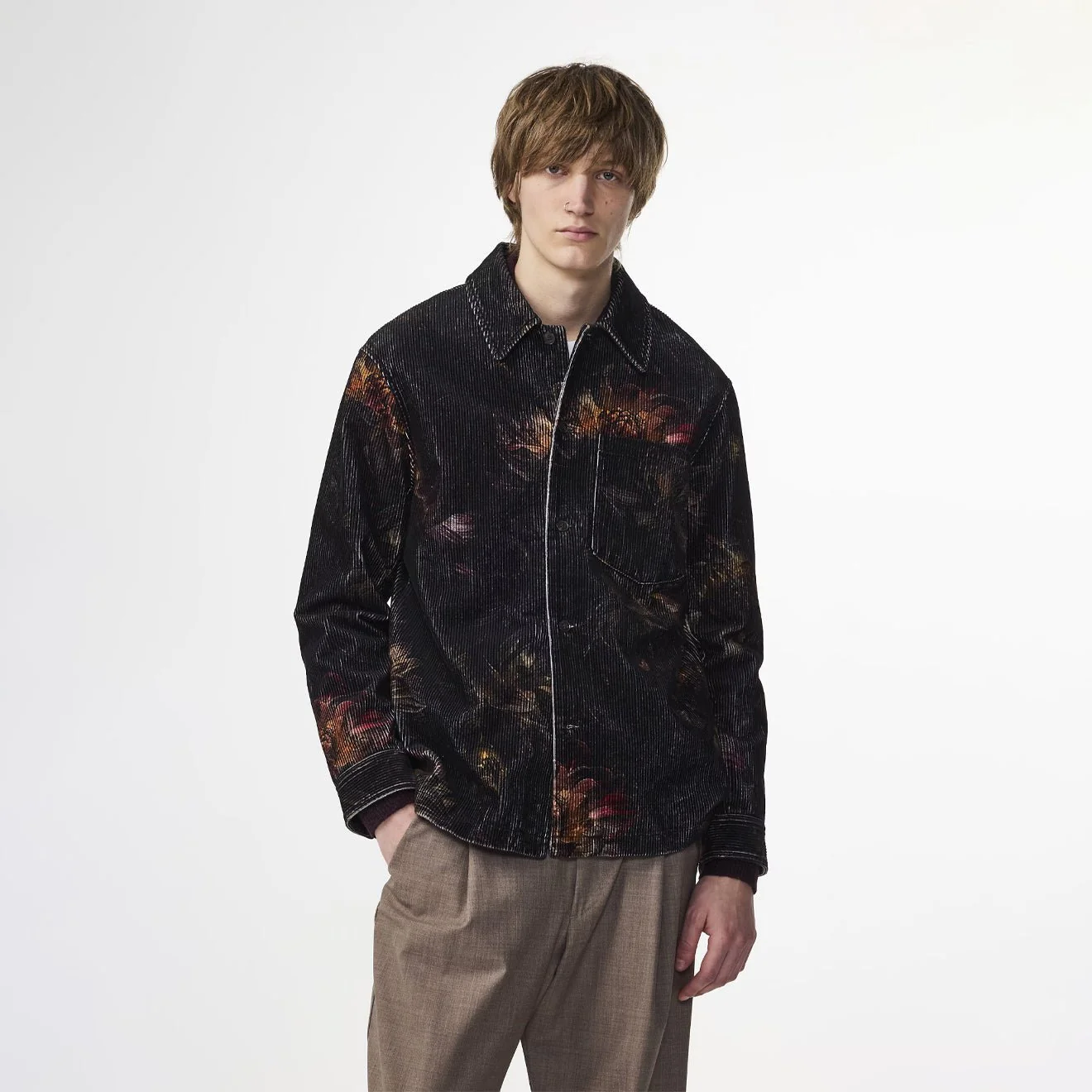 NN07 Blaze Corduroy Jacket Multi Colour Print - Image 2