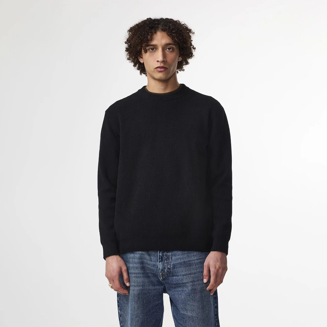NN07 Danny Lightweight Knit Black - Image 2