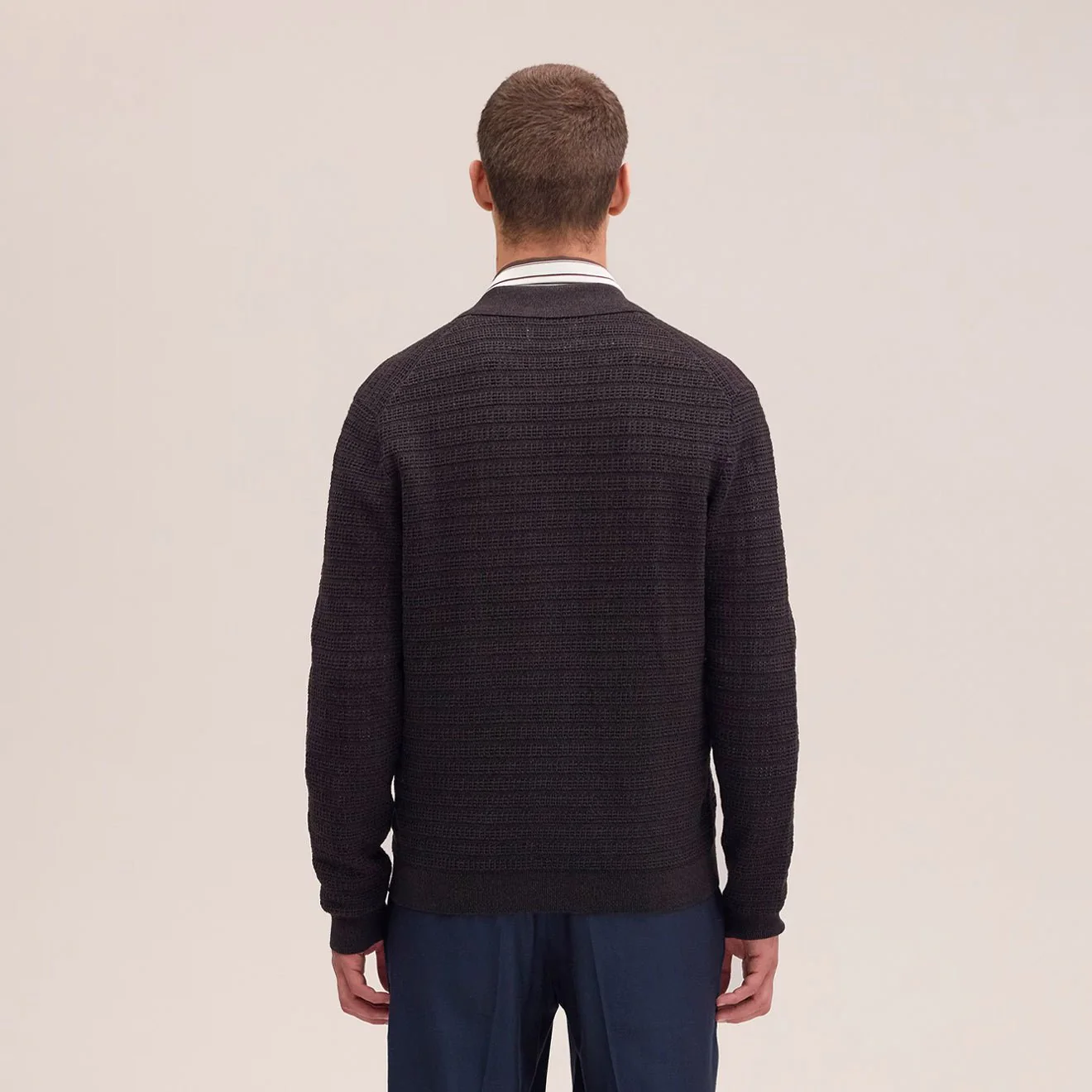 NN07 Gustav Sweater Deep Truffle - Image 3