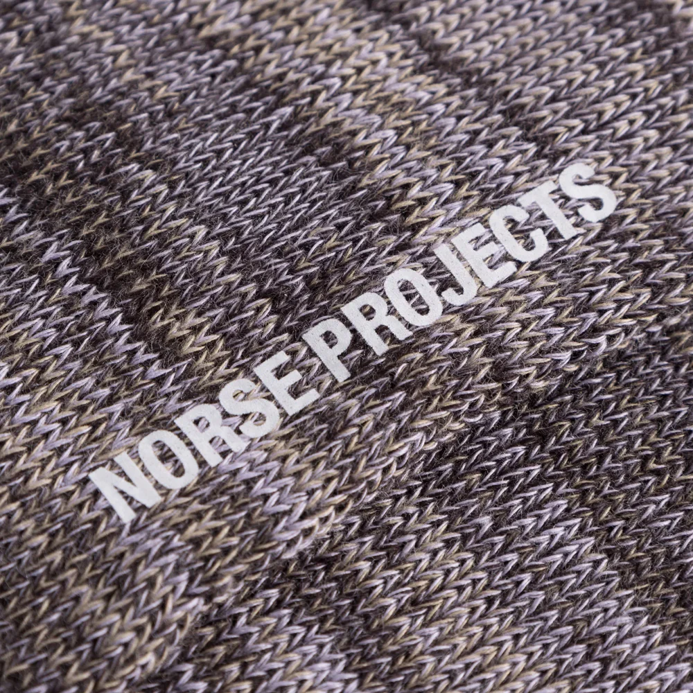 Norse Projects Bjarki Cotton Twist Socks Crocus Purple - Image 4