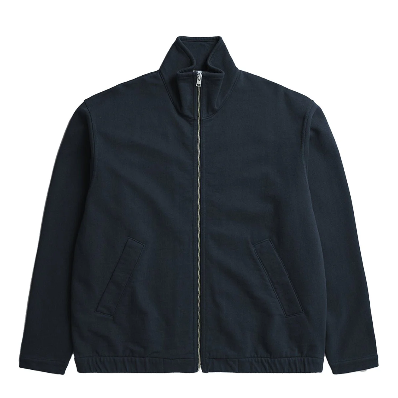 Norse Projects Bjorn Relaxed Organic Loopback Track Jacket Dark Navy