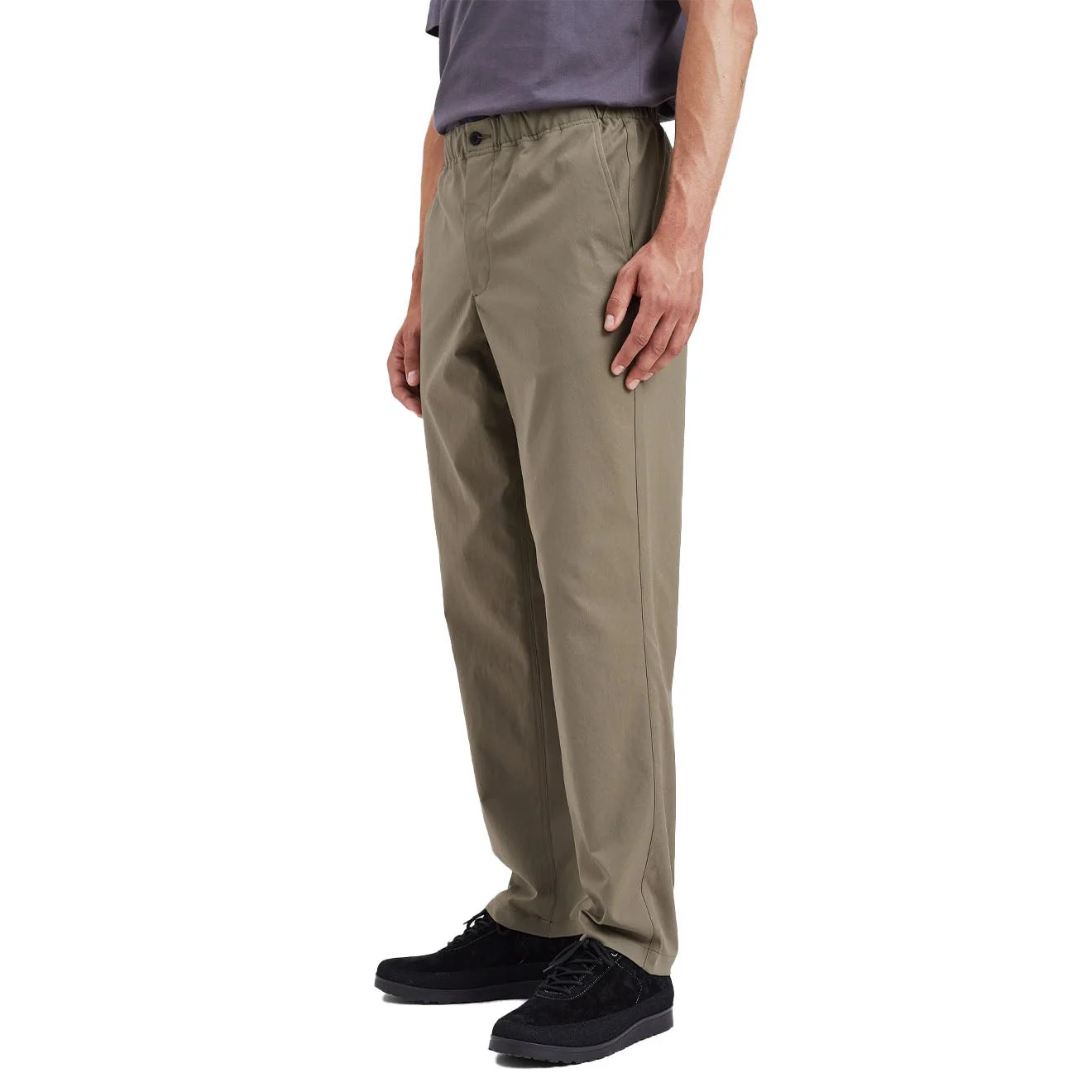 Norse Projects Ezra Relaxed Solotex Twill Trouser Sediment Green - Image 3