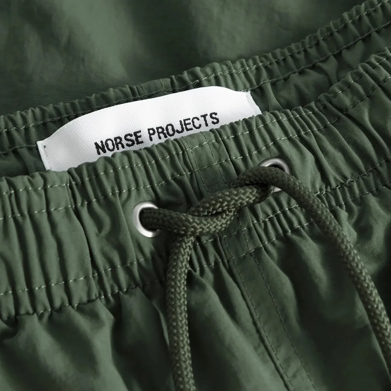 Norse Projects Hauge Recycled Nylon Swimmers Spruce Green - Image 4