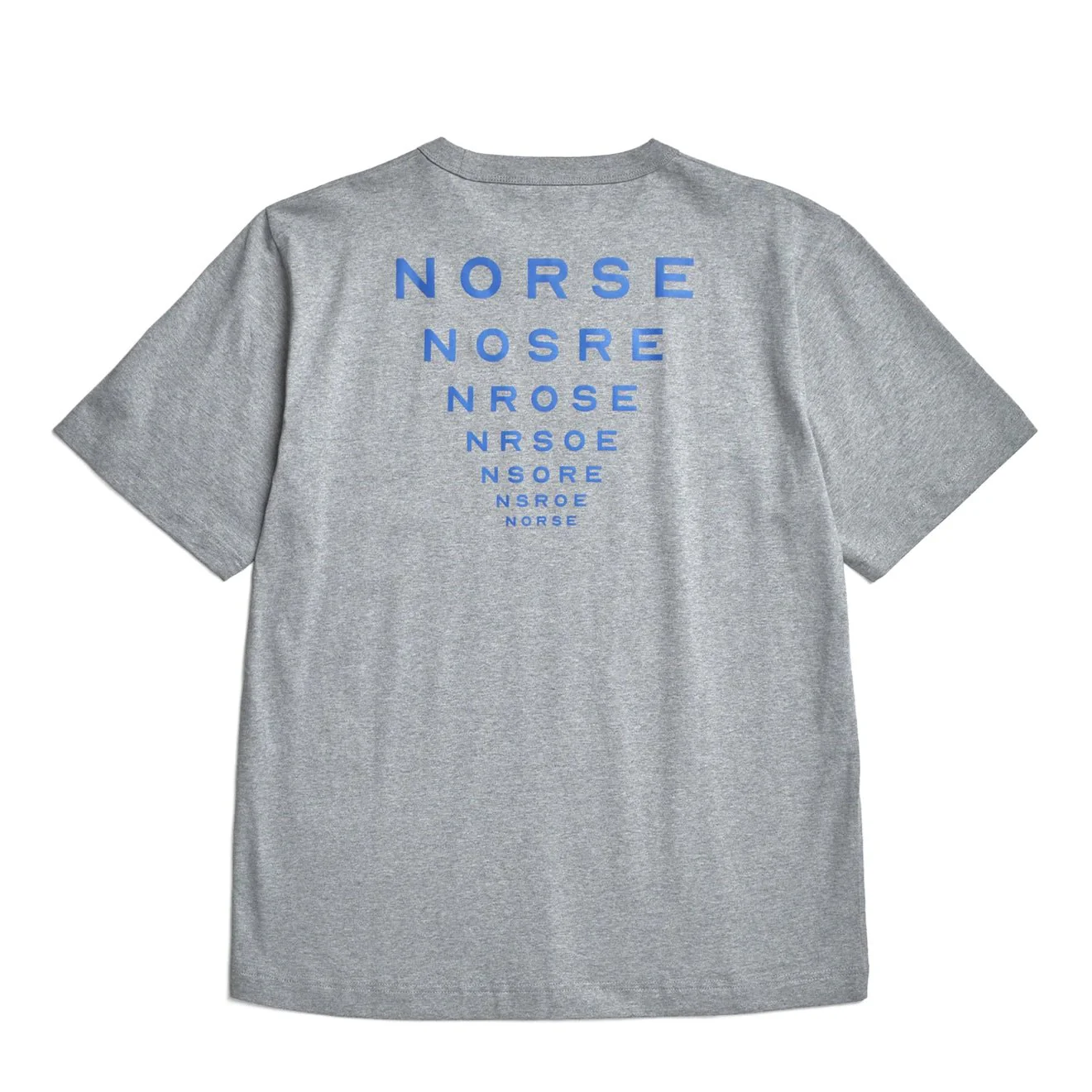 Norse Projects Holger Organic Optic Print T-shirt Grey Melange - Image 2