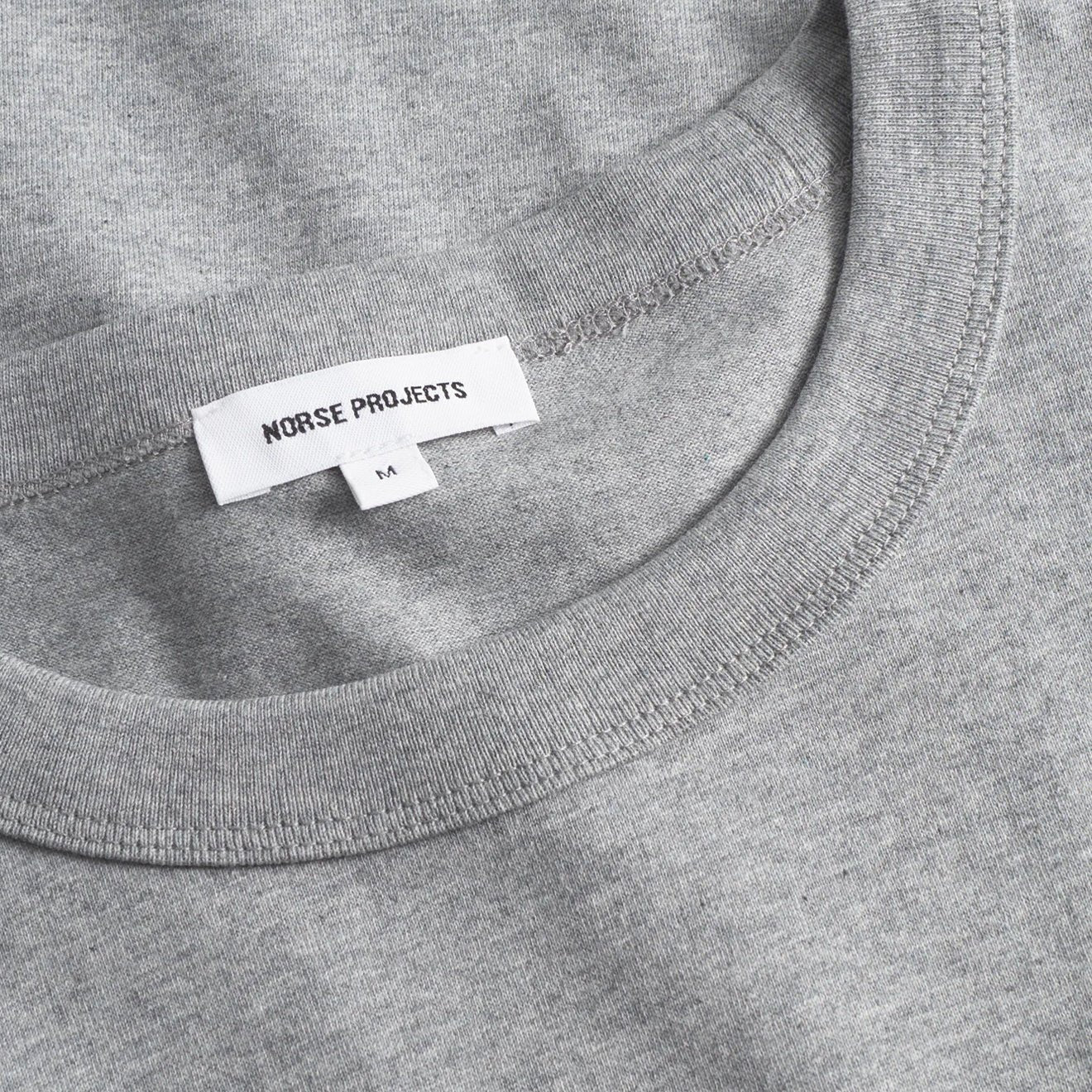 Norse Projects Holger Organic Optic Print T-shirt Grey Melange - Image 3