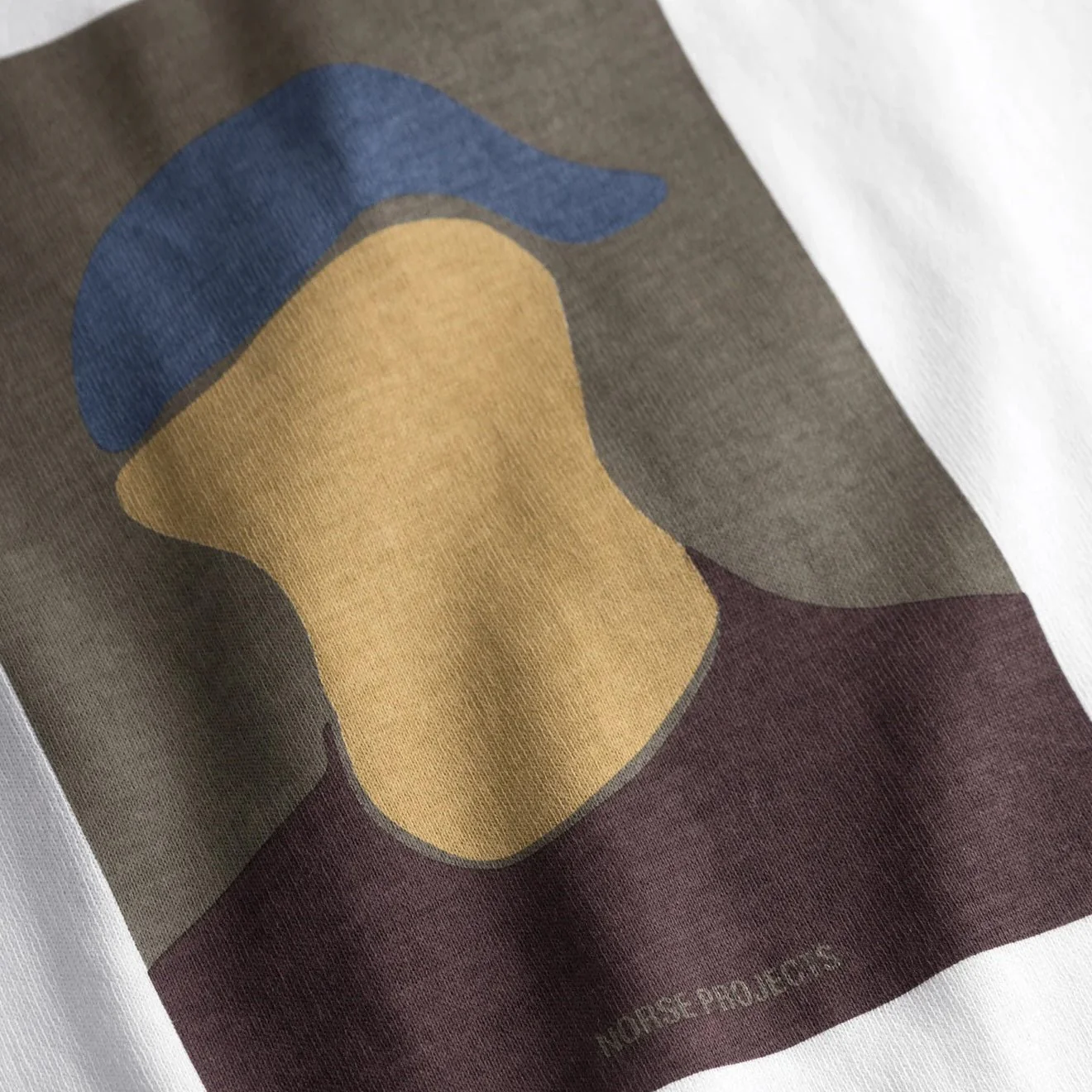 Norse Projects Johannes Organic Cap Print T-shirt White - Image 3