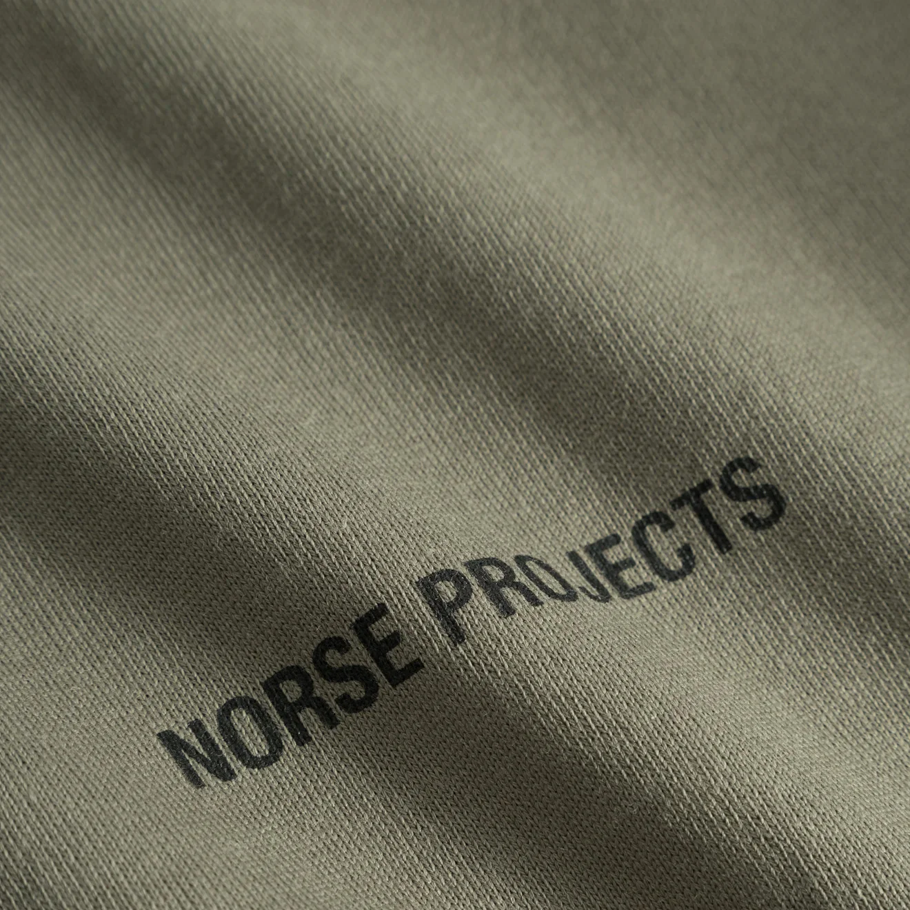 Norse Projects Johannes Organic Logo T-Shirt Sediment Green - Image 4