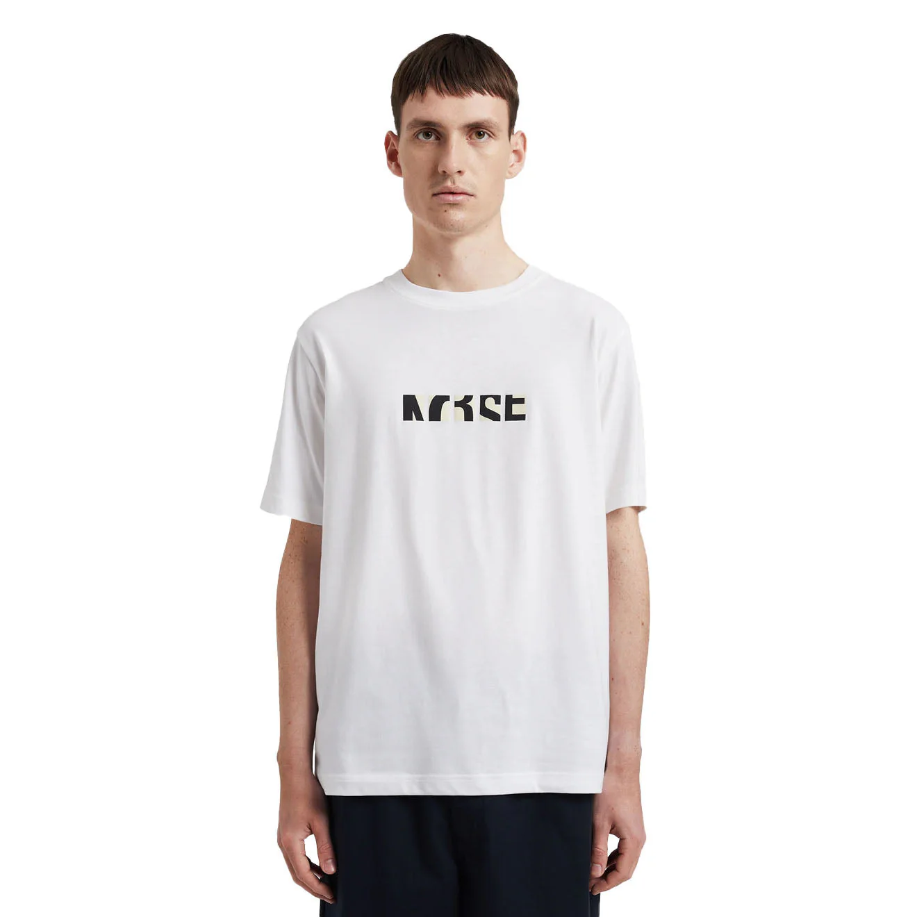 Norse Projects Johannes Organic NORSE Zoom Print T-shirt White - Image 3