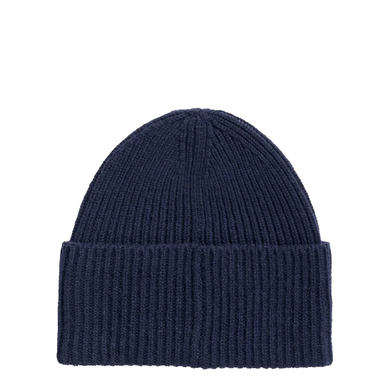 Norse Projects Norse Standard Merino Lambswool Beanie Dark Navy - Image 2