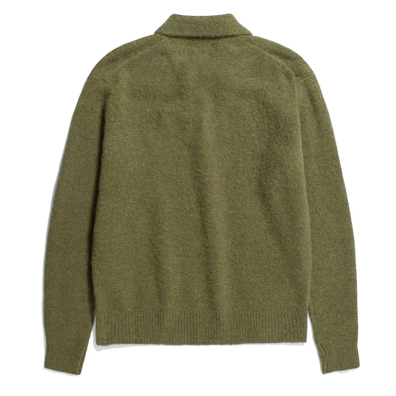 Norse Projects Rasmus Relaxed Brushed Polo Ivy Green - Image 2