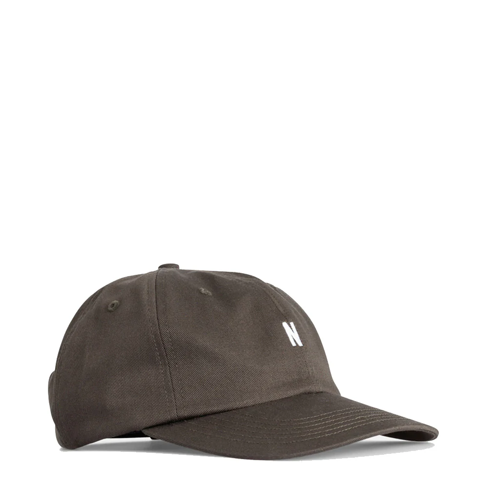 Norse Projects Twill 5 Panel Cap Beech Green