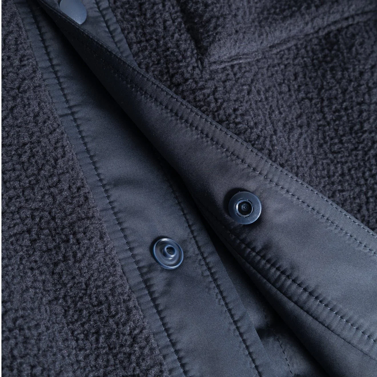 Norse Projects Ulrik Reversible Fleece Overshirt Dark Navy - Image 5