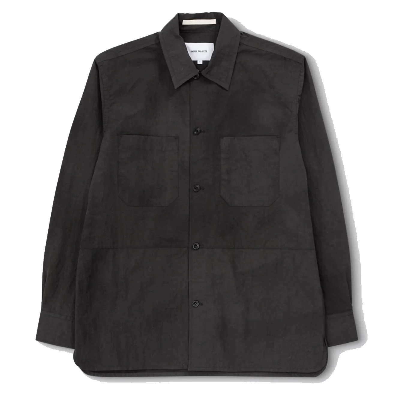 Norse Projects Ulrik Wave Dye Overshirt Black