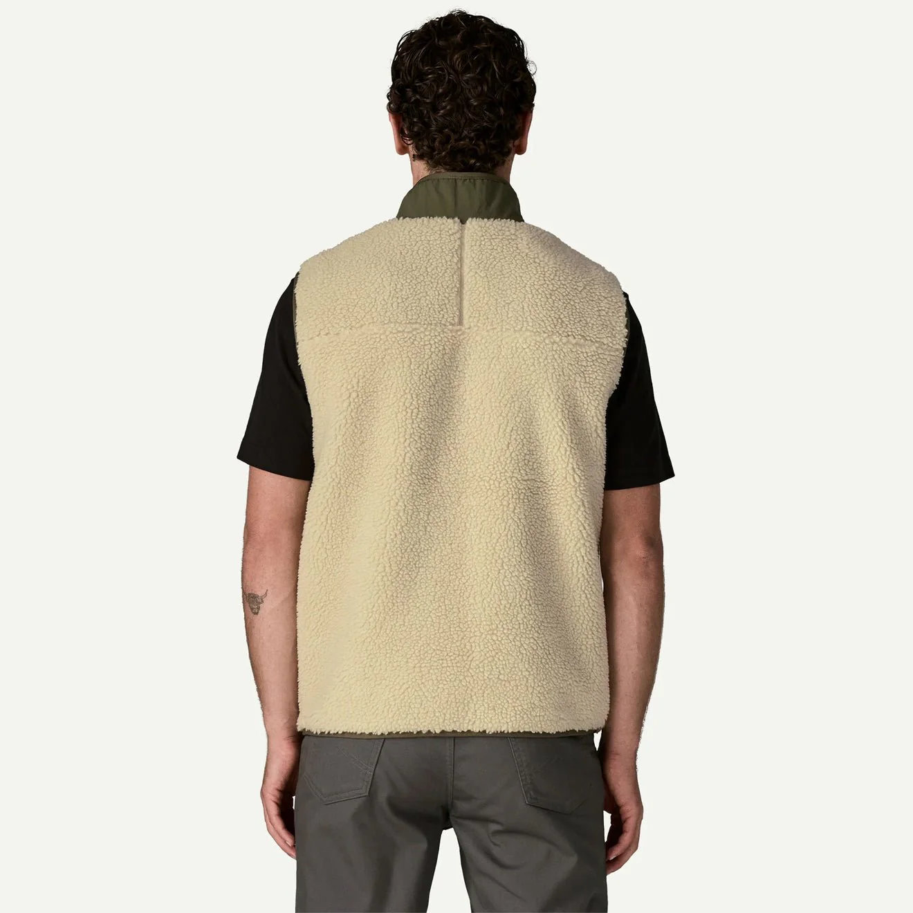 Patagonia Classic Retro-X Vest Dark Natural / Basin Green - Image 4