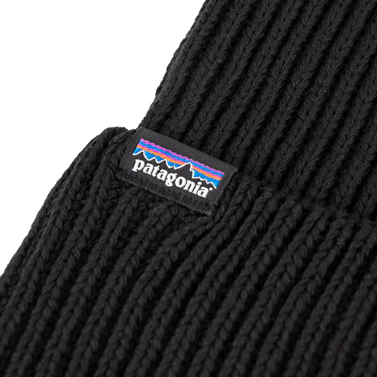 Patagonia Fishermans Rolled Beanie Black - Image 2