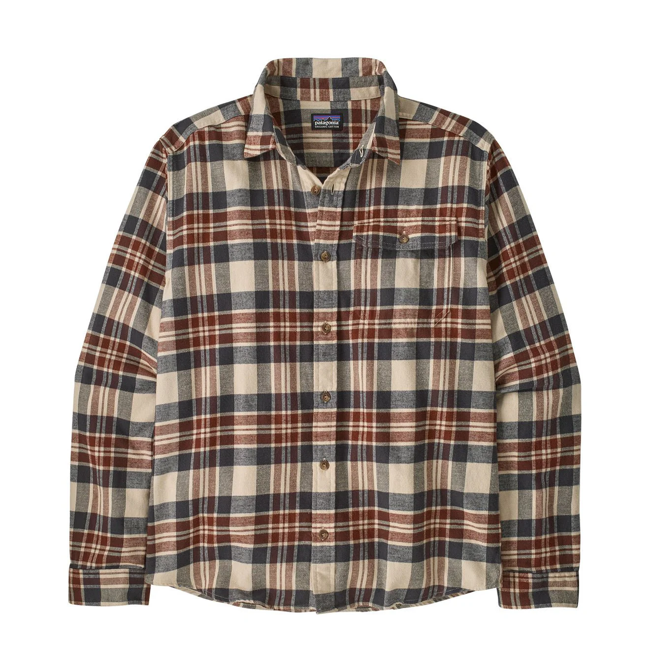 Patagonia L/S Lightweight Fjord Flannel Shirt Paw Dried Vanilla