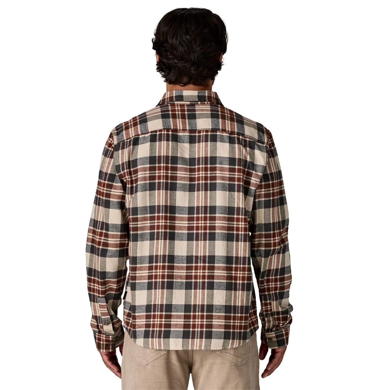 Patagonia L/S Lightweight Fjord Flannel Shirt Paw Dried Vanilla - Image 3