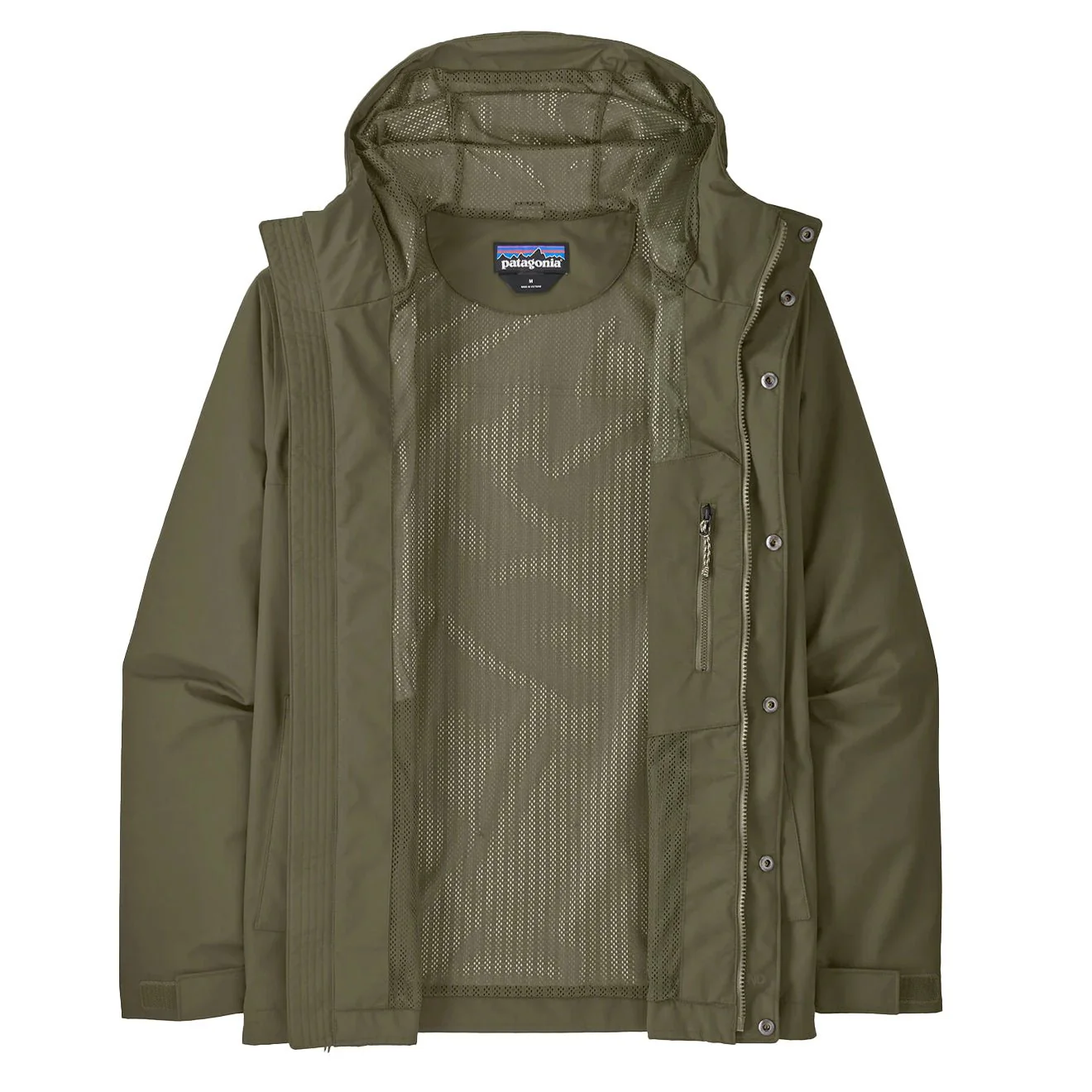 Patagonia Outdoor Everyday Rain Jacket Basin Green - Image 2