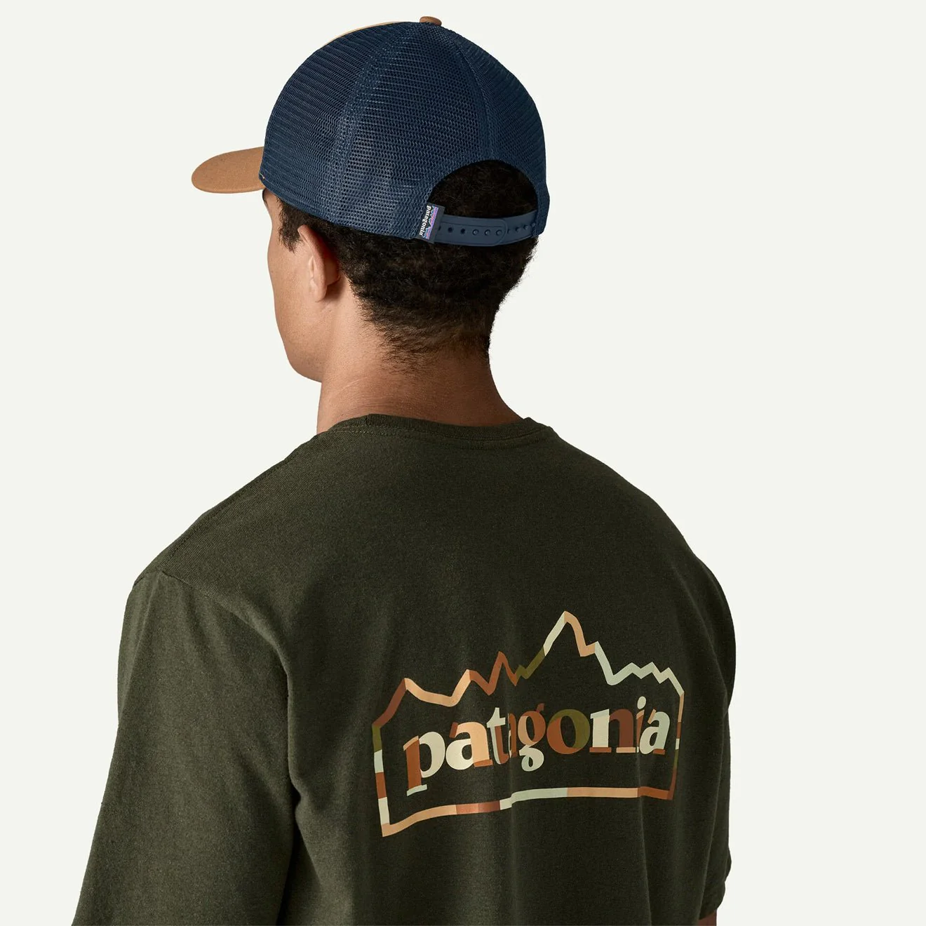 Patagonia P-6 Logo LoPro Trucker Hat Talon Gold - Image 3