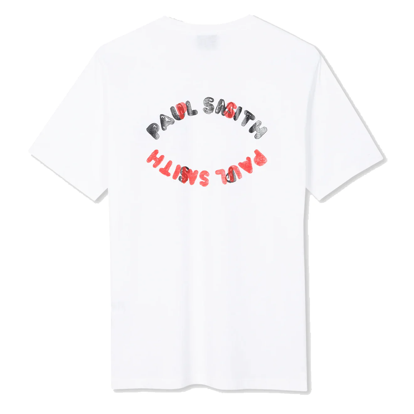 Paul Smith Cotton Happy Oval Print T-Shirt White - Image 2