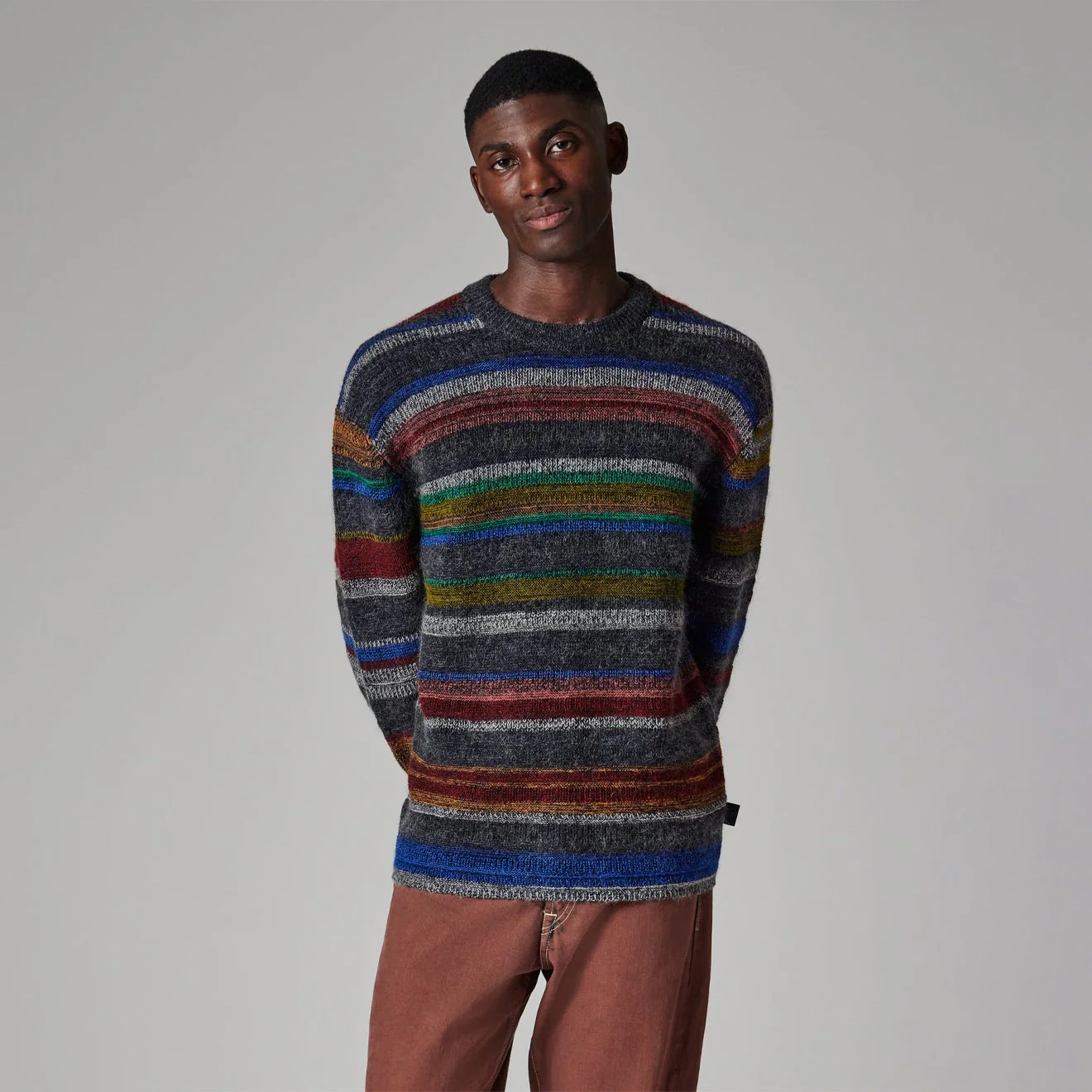 Paul Smith 'Crayon Stripe' Cotton-Mohair Sweater Multicolour - Image 2