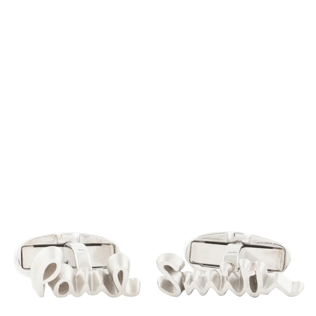 Paul Smith Cufflink Cut Out Logo Silver