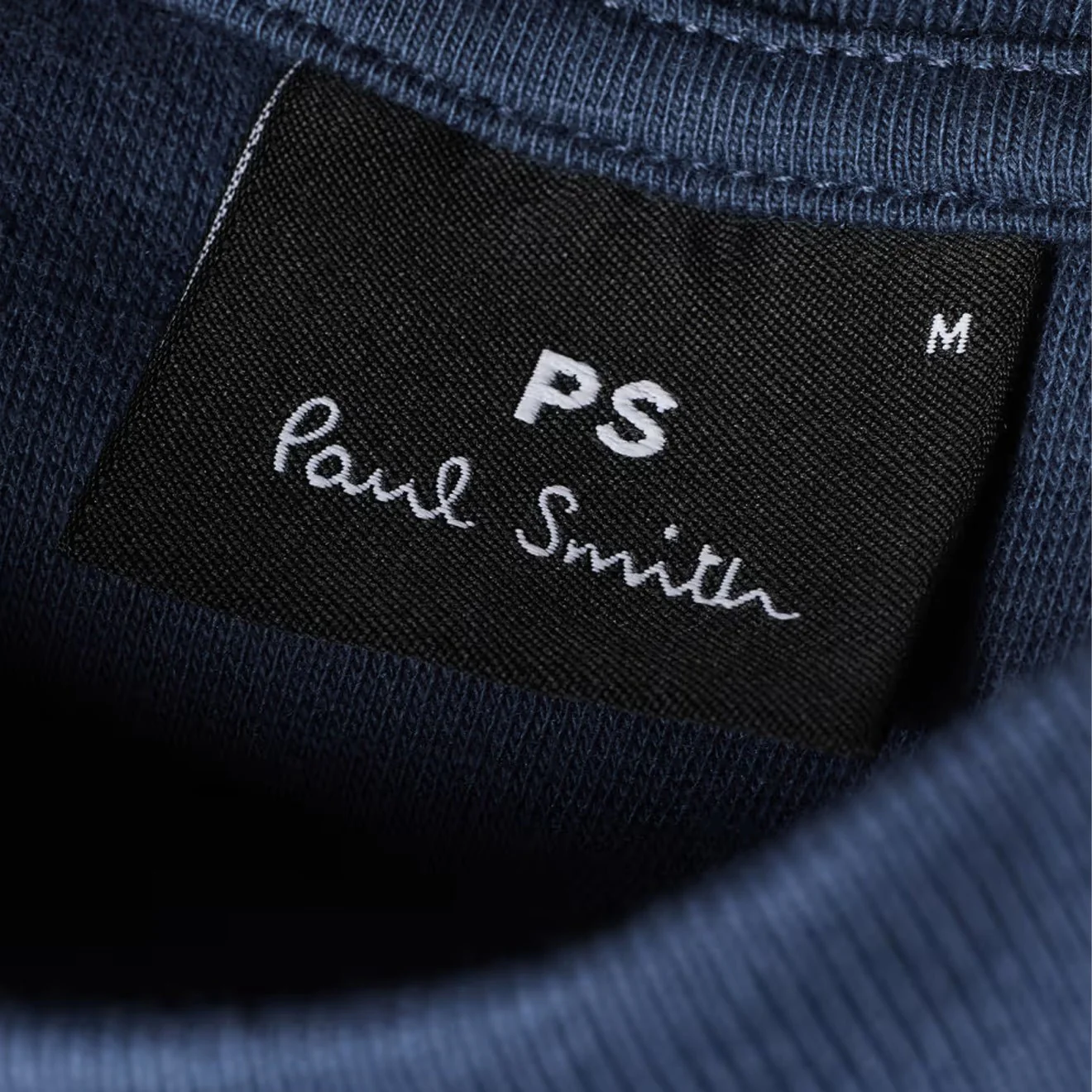 Paul Smith Happy Blanket-Stitch Sweatshirt Petrol Blue - Image 5
