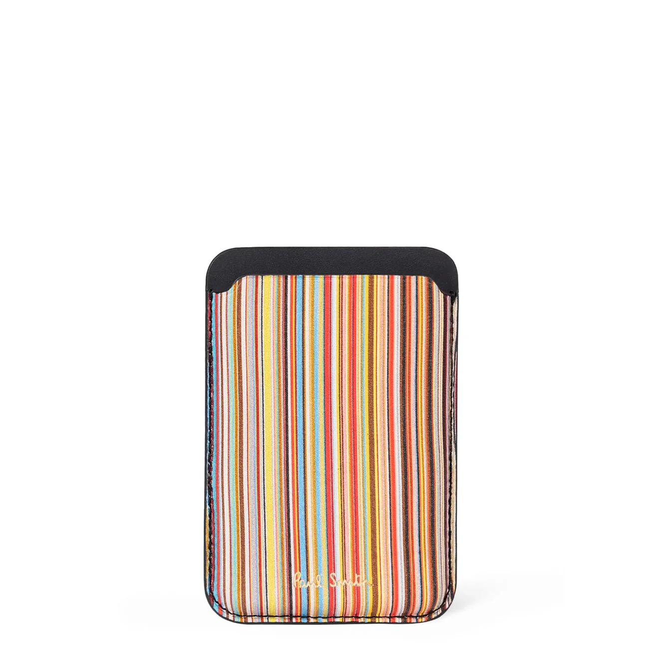 Paul Smith iPhone 15 Pro MagSafe Leather Signature Stripe Credit Card Case - Image 2