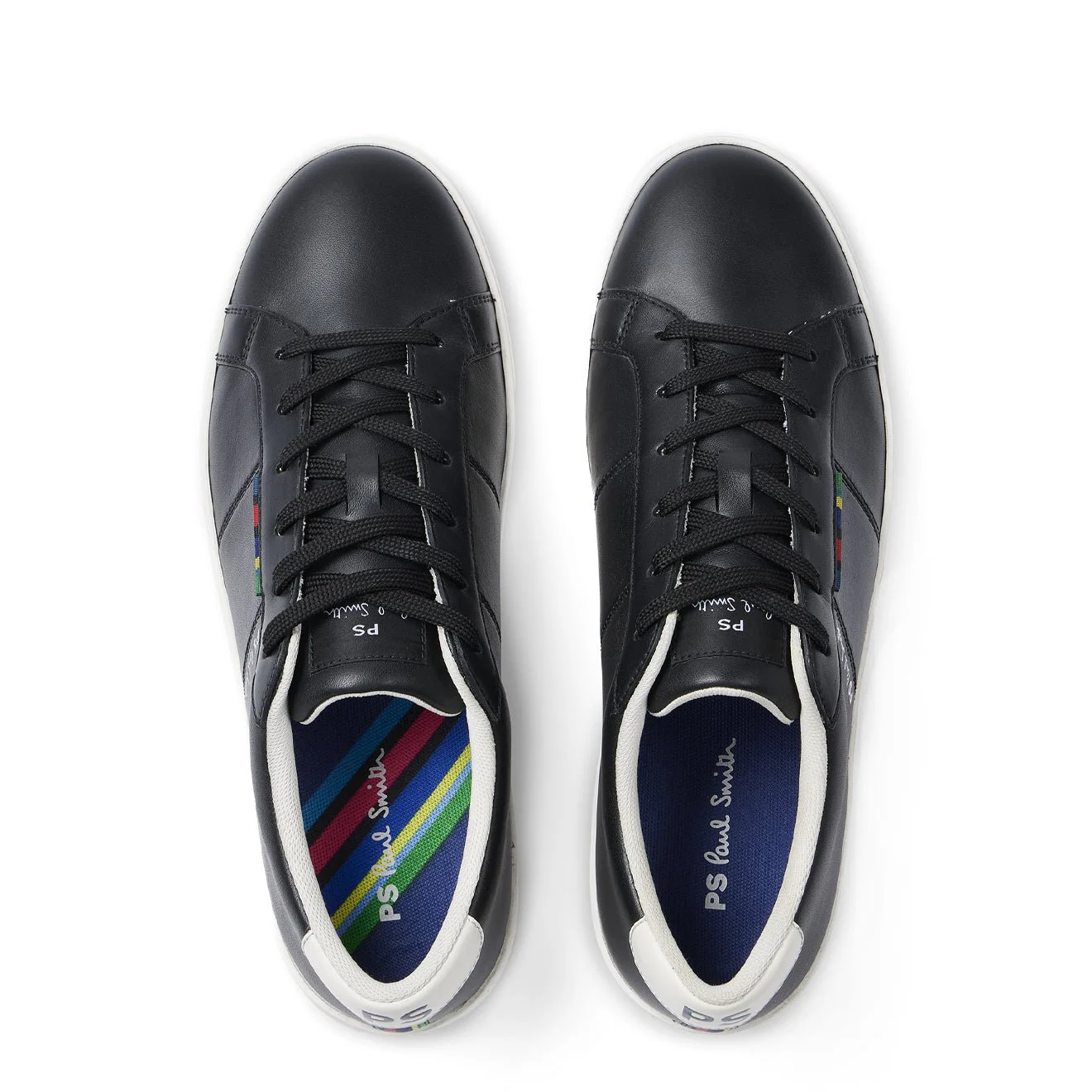 Paul Smith Leather Beech Trainers Black - Image 3