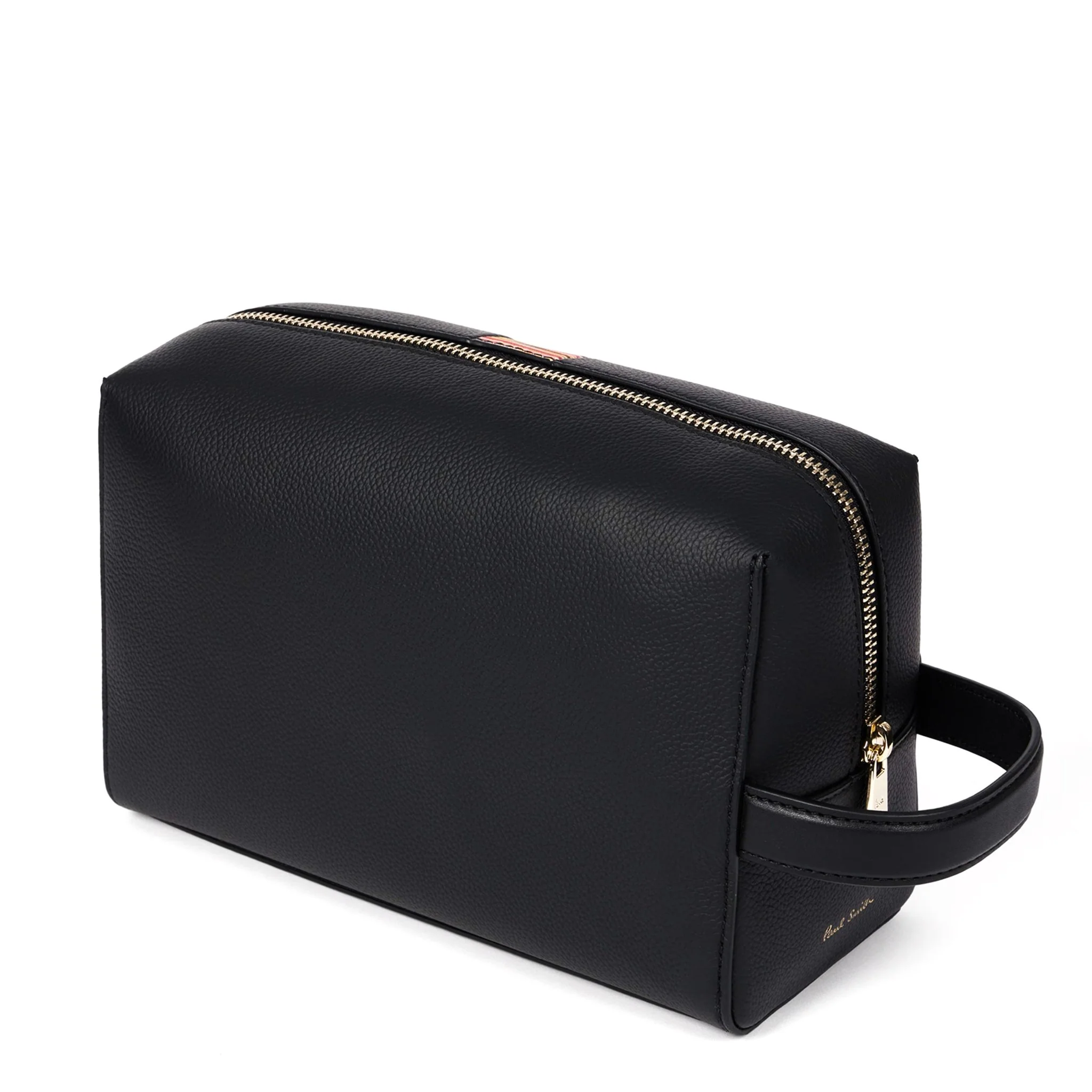 Paul Smith Leather Signature Stripe Wash Bag Black - Image 2