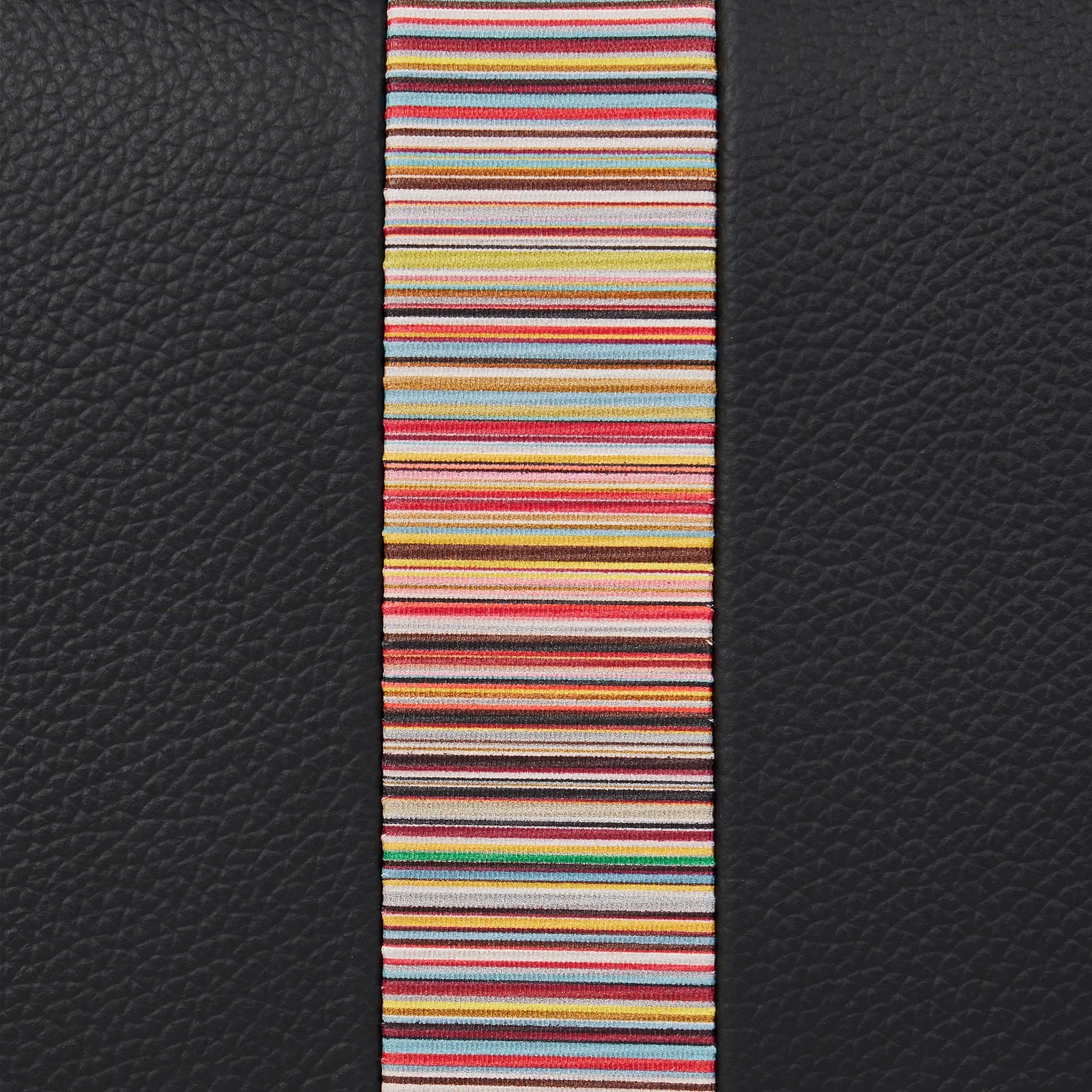 Paul Smith Leather Signature Stripe Wash Bag Black - Image 4