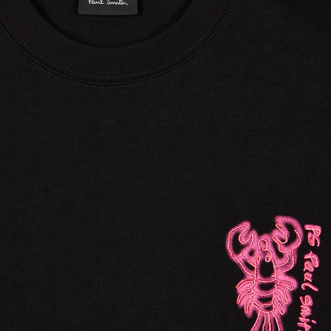 Paul Smith Lobster Print T-Shirt Black - Image 2